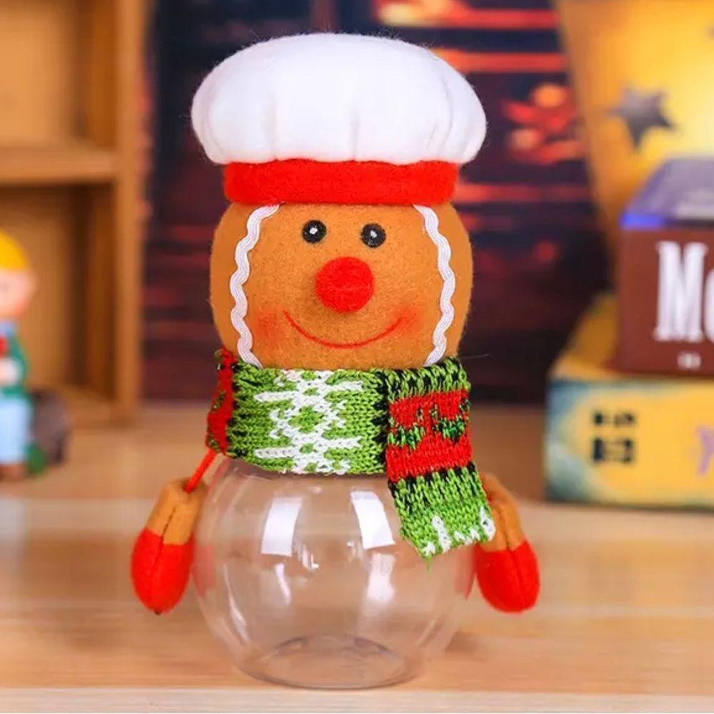 420 - GINGERBREAD CHRISTMAS CANDY JAR